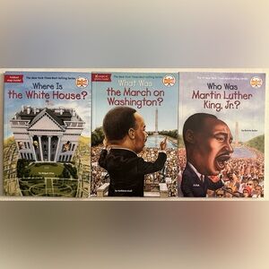 3 Kids Books: Historical Figures Events-White House Martin Luther King Jr